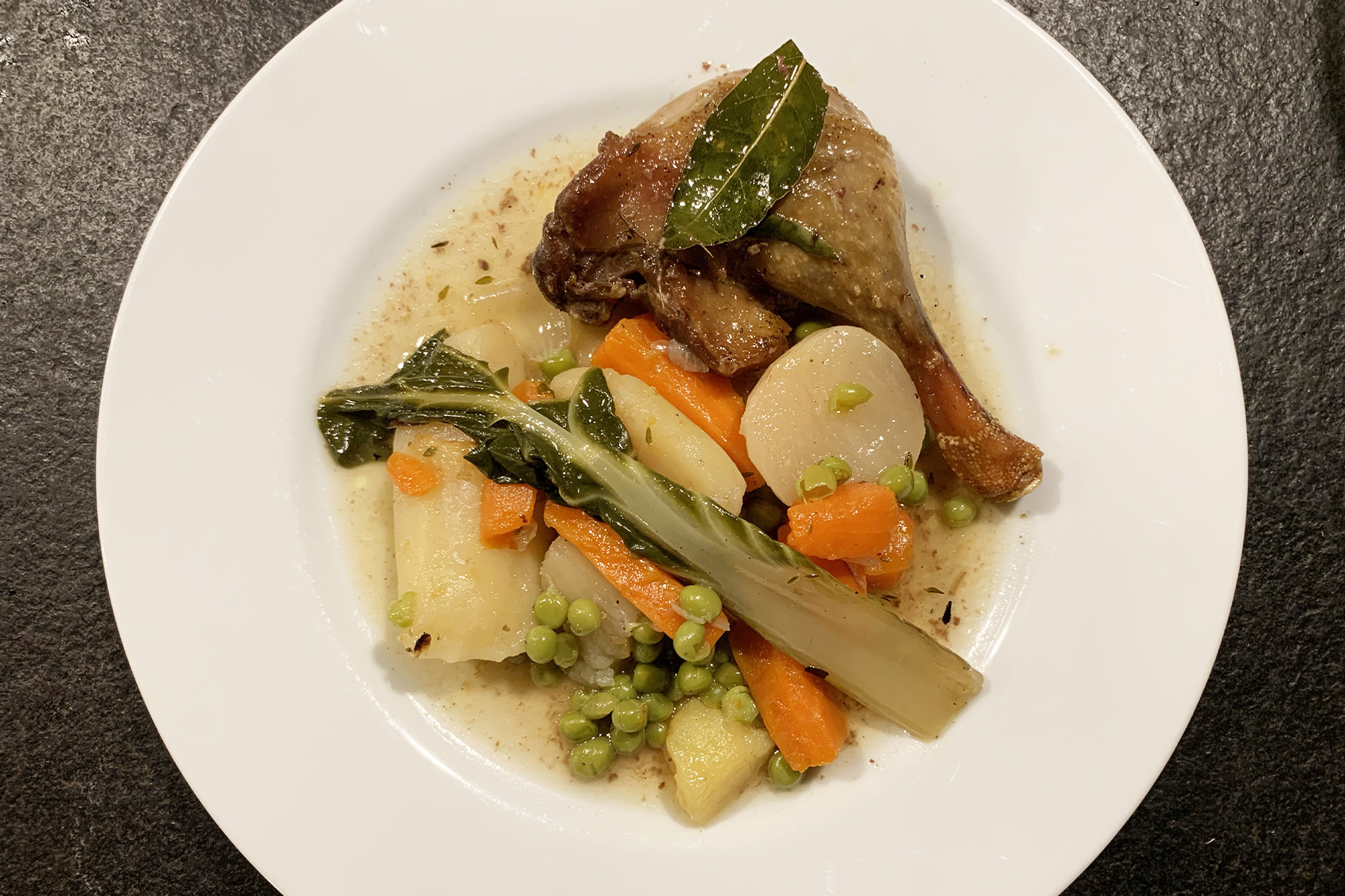 Poulet aux légumes — Table d'hôtes Fanost