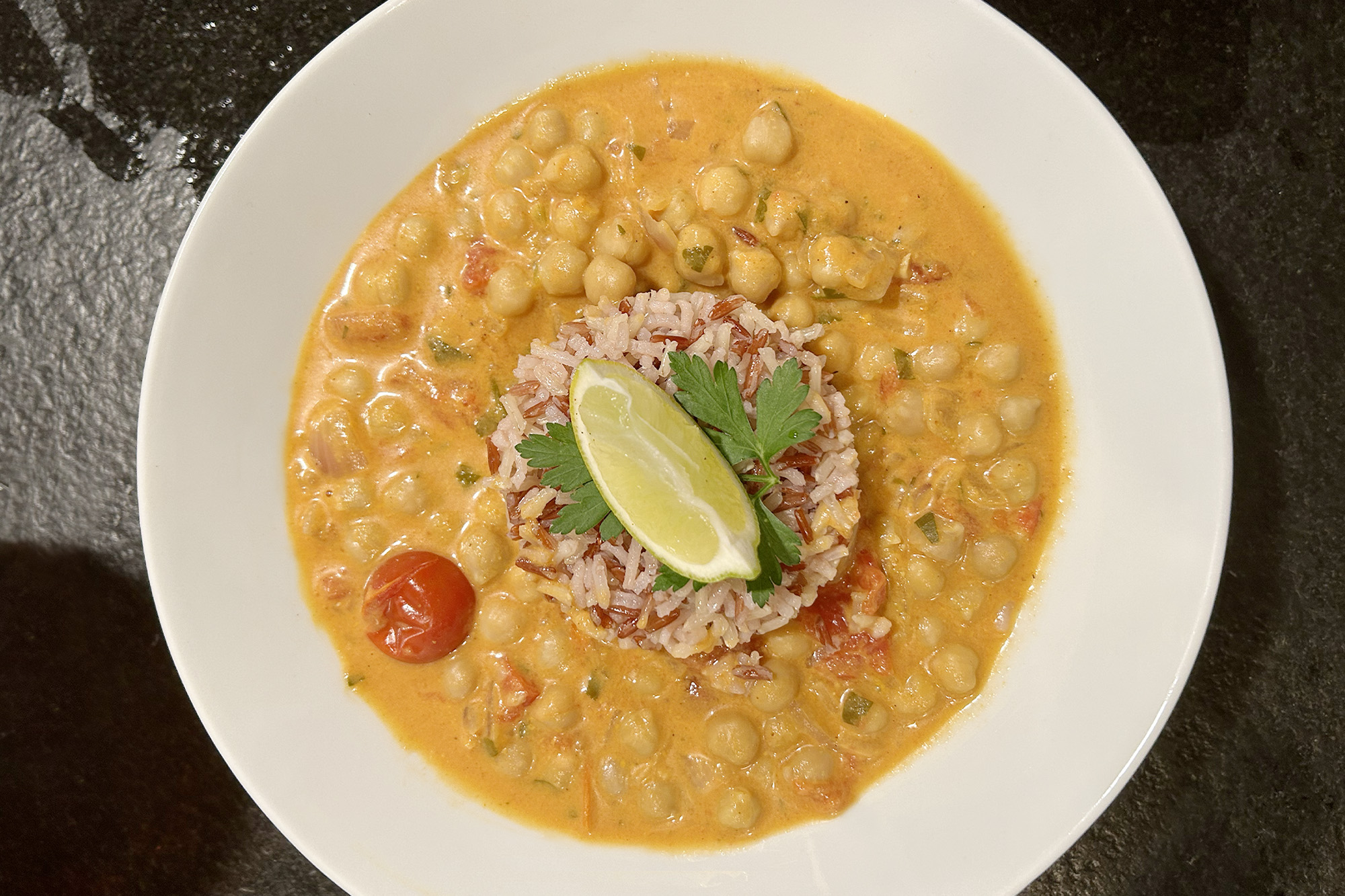 Curry pois chiches — Table d'hôtes Fanost