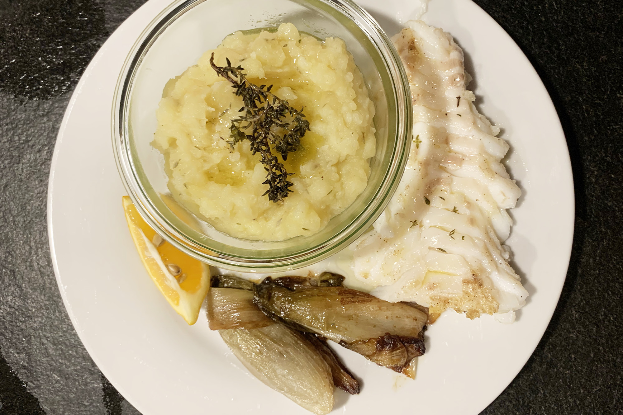 Poisson purée — Table d'hôtes Fanost